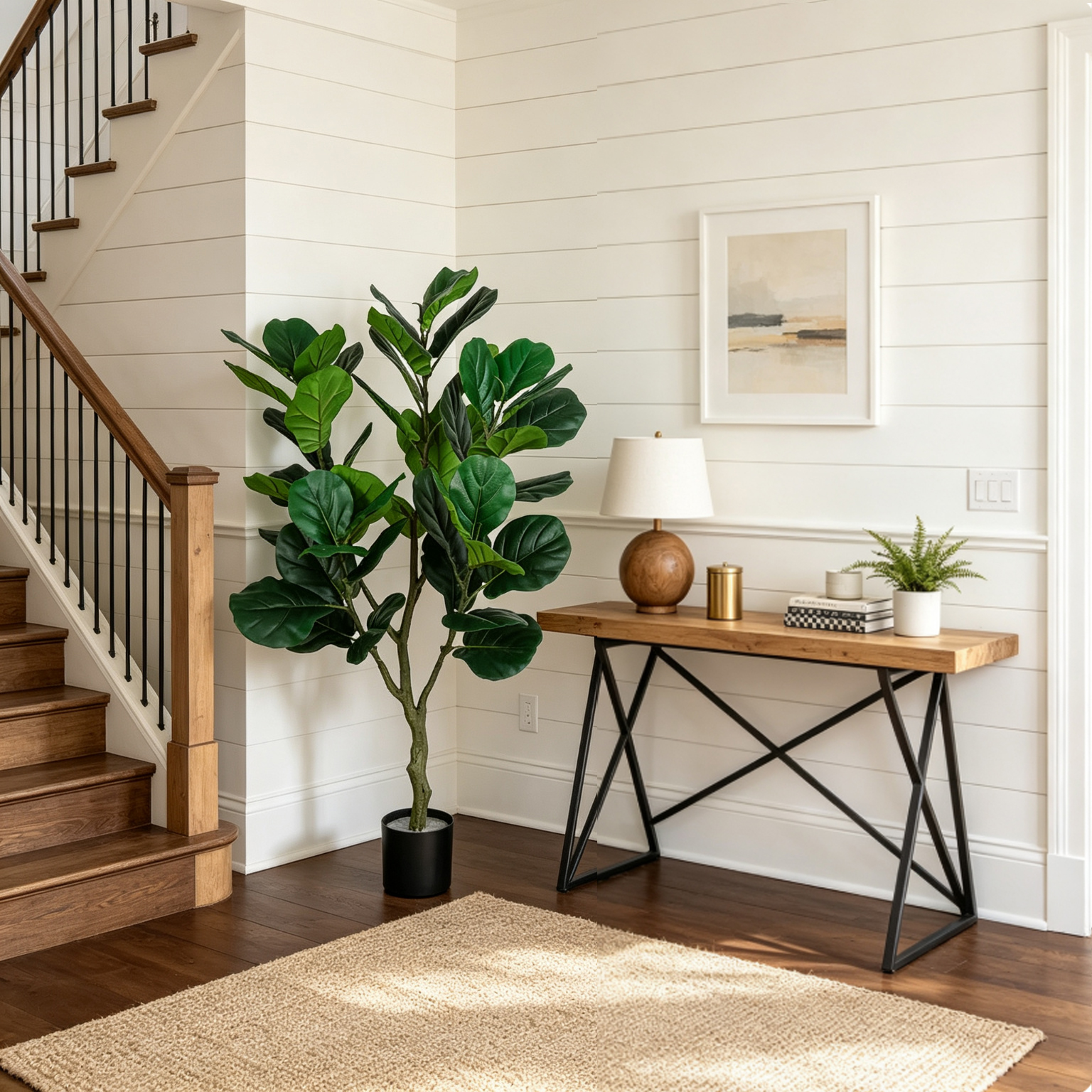135cm Artificial Fiddle Leaf F - Ficus Lyrata Tree ulasan dan harga