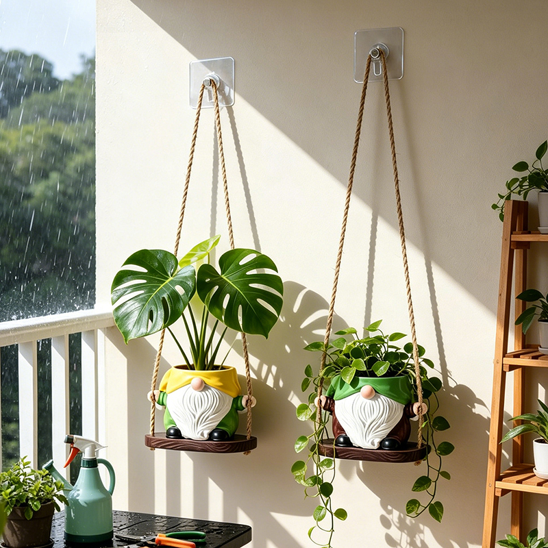Bohemian Gnome Swing Hanging P - Echeveria Succulent ulasan dan harga