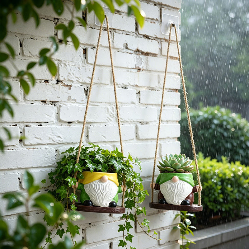Bohemian Gnome Swing Hanging P - Echeveria Succulent ulasan dan harga