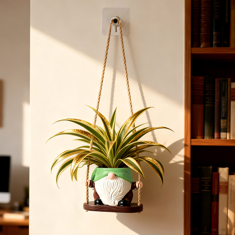 Bohemian Gnome Swing Hanging P - Echeveria Succulent ulasan dan harga