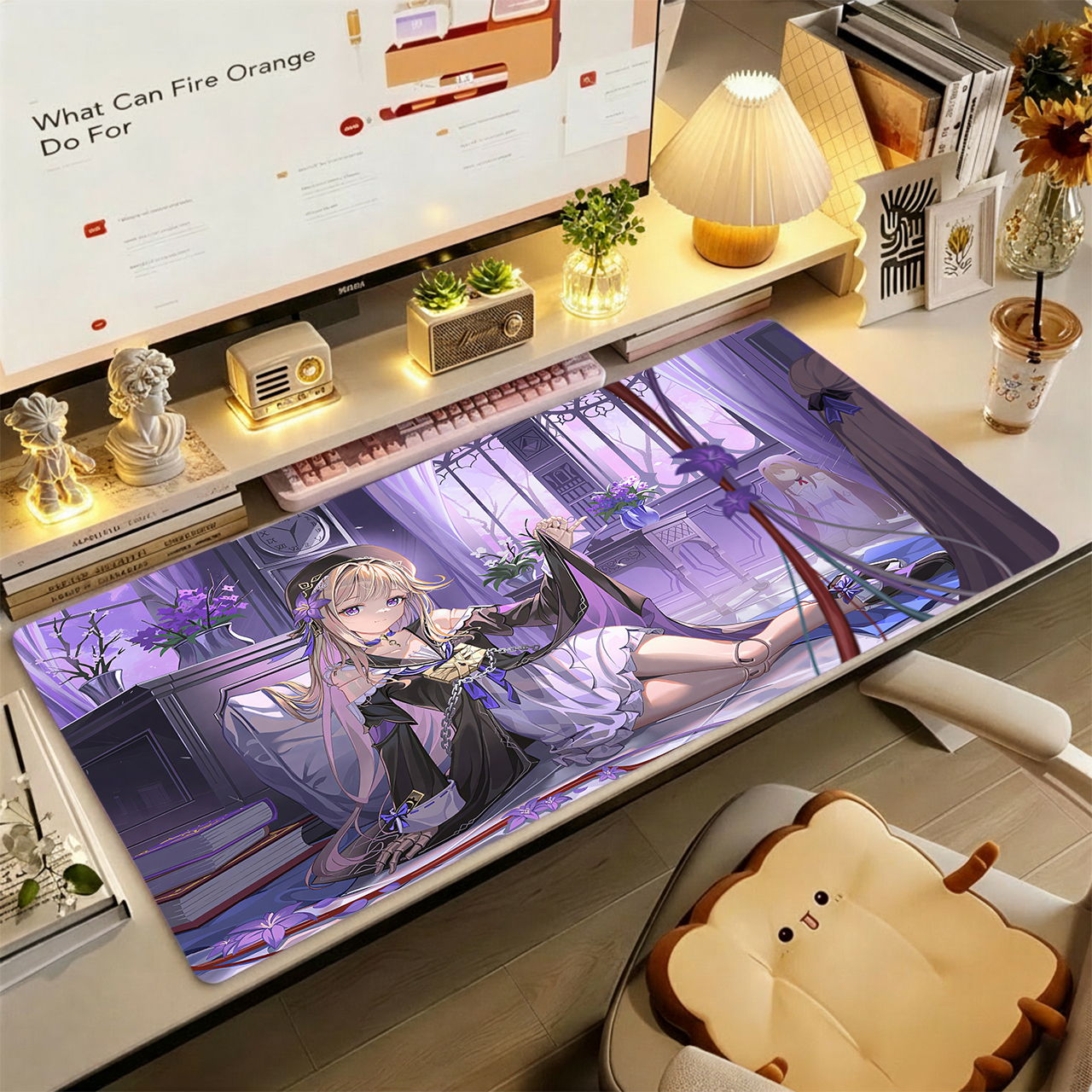 Gaming Mouse Pad,Large Extende - Tradescantia Purple ulasan dan harga