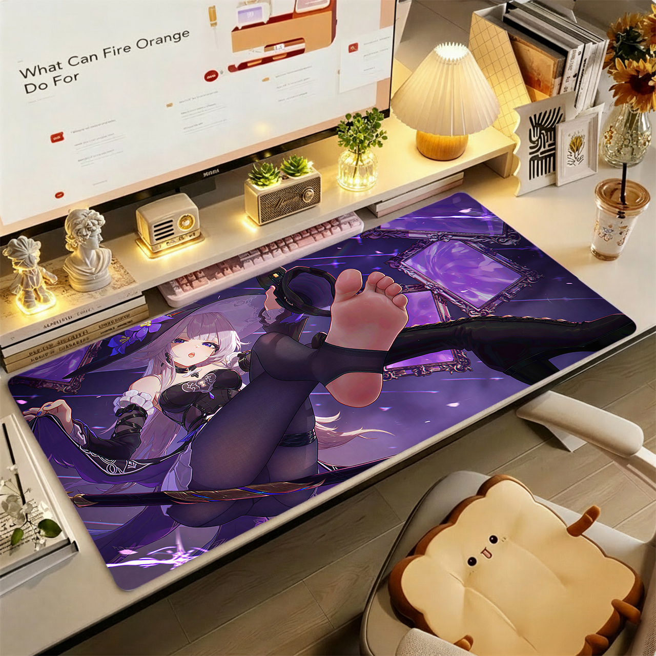 Gaming Mouse Pad,Large Extende - Tradescantia Purple ulasan dan harga
