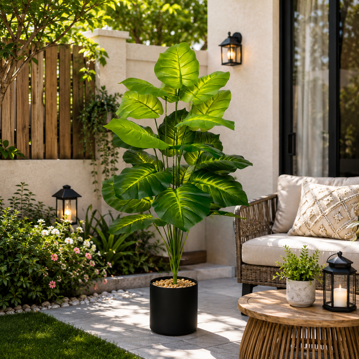 85cm Artificial Pothos Plants  - Ficus Lyrata Tree ulasan dan harga