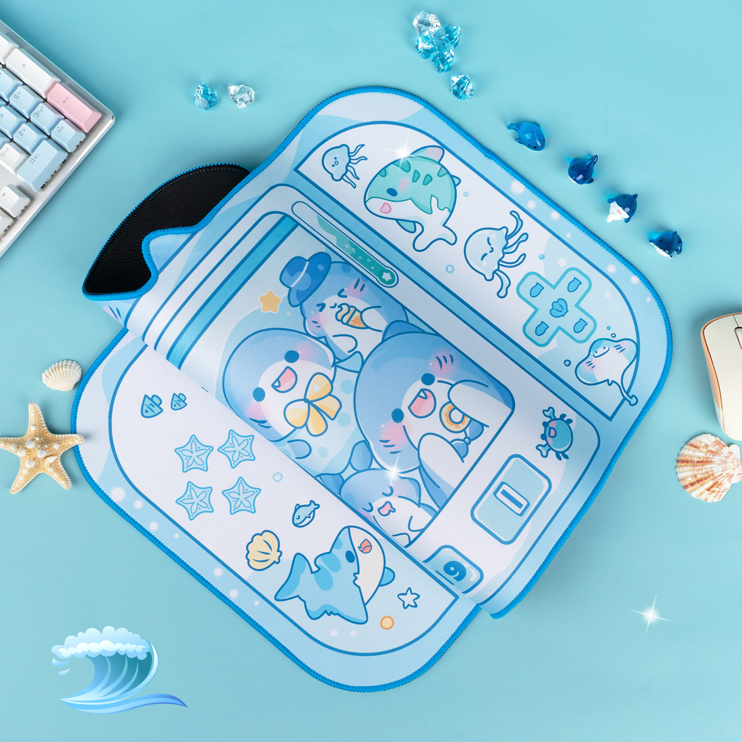 Kawaii Animals Desktop Keyboar - Tradescantia Purple ulasan dan harga