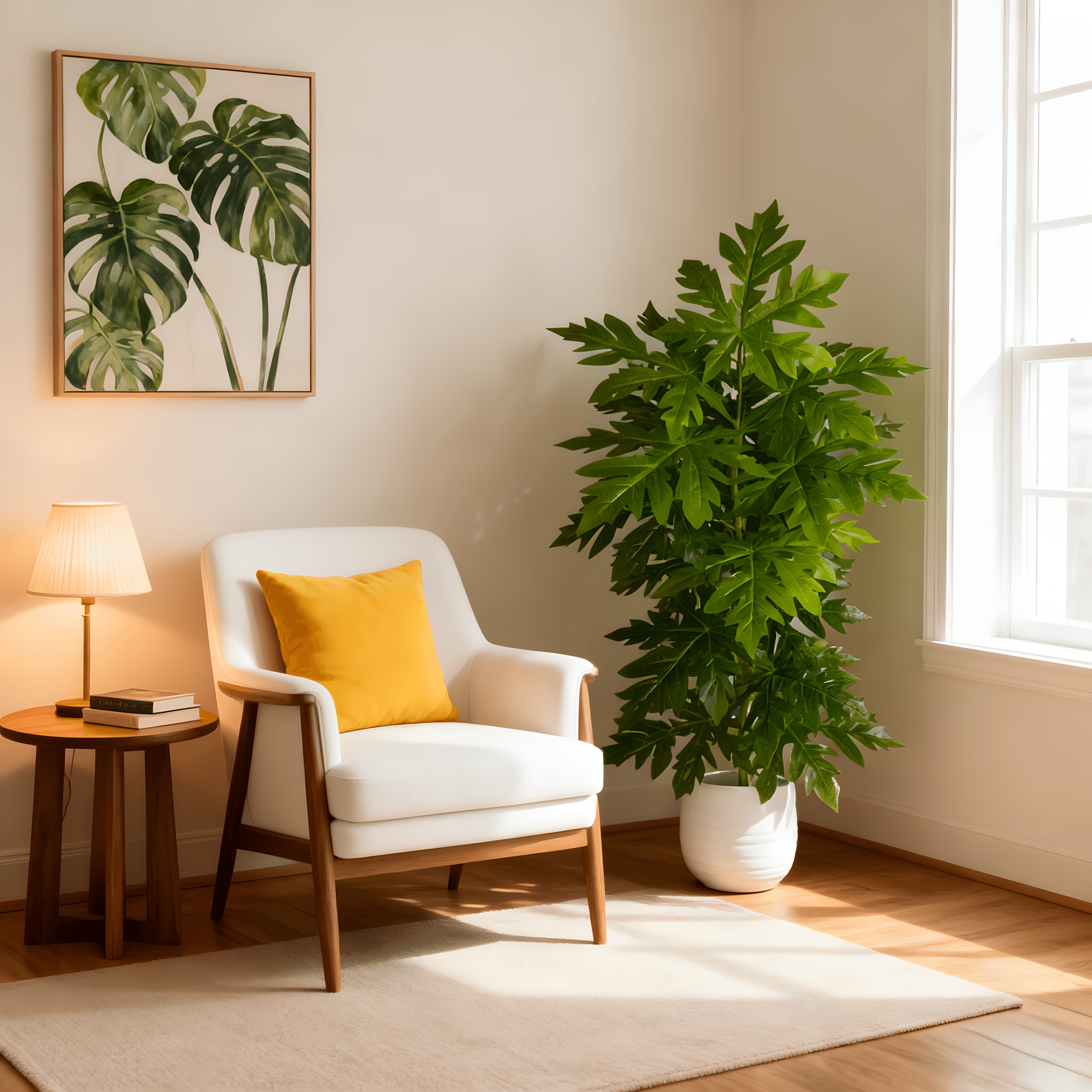 1Pcs Large Lifelike Artificial - Ficus Lyrata Tree ulasan dan harga